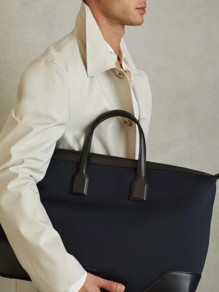 Men Reiss Bags Elliot Neoprene Holdall Dark Navy