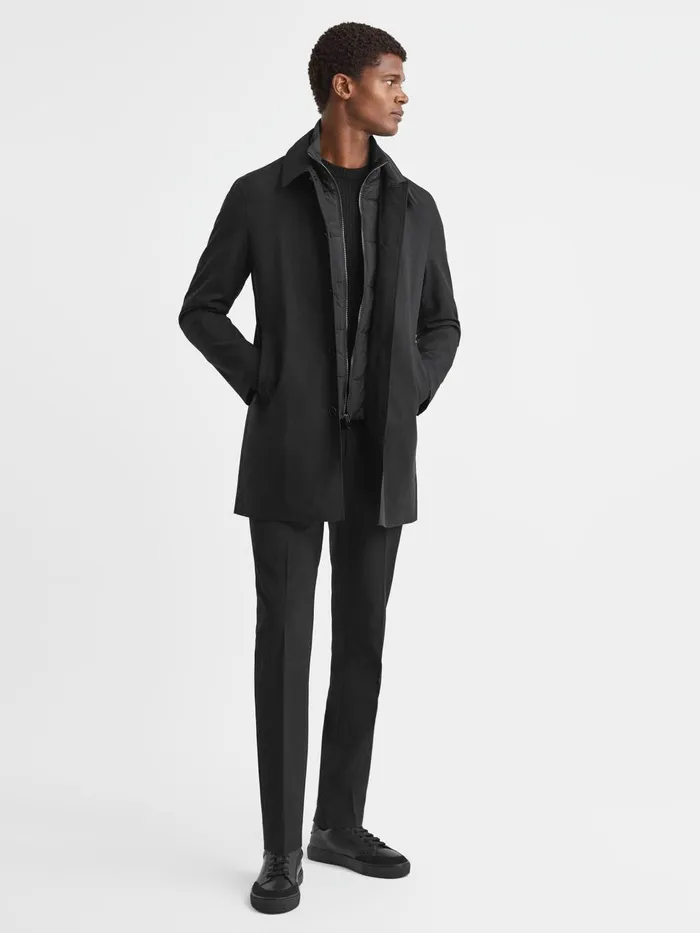 Men Reiss Outerwear and Coats Perrin Jacket With Removable FunnelNeck Insert Black Men Reiss Outerwear and Coats Perrin Jacket With Removable FunnelNeck Insert Black