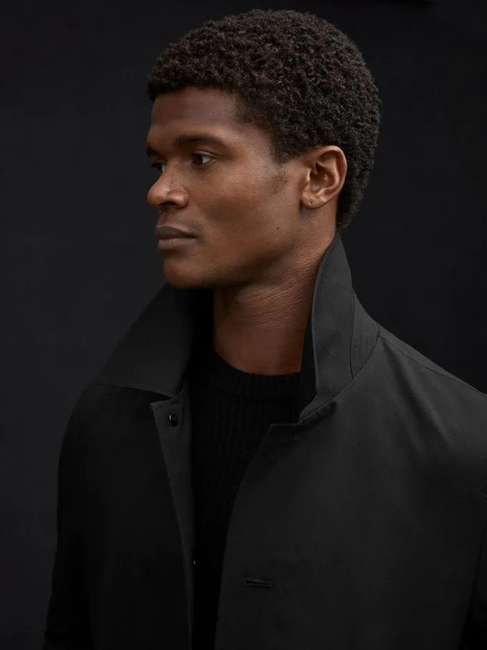 Men Reiss Outerwear and Coats Perrin Jacket With Removable FunnelNeck Insert Black