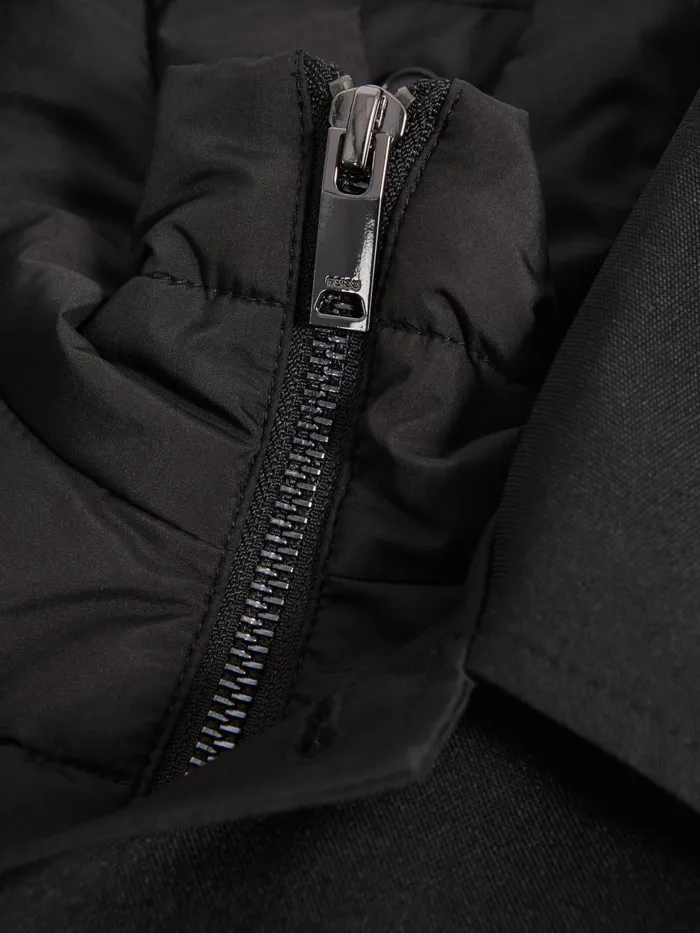 Men Reiss Outerwear and Coats Perrin Jacket With Removable FunnelNeck Insert Black
