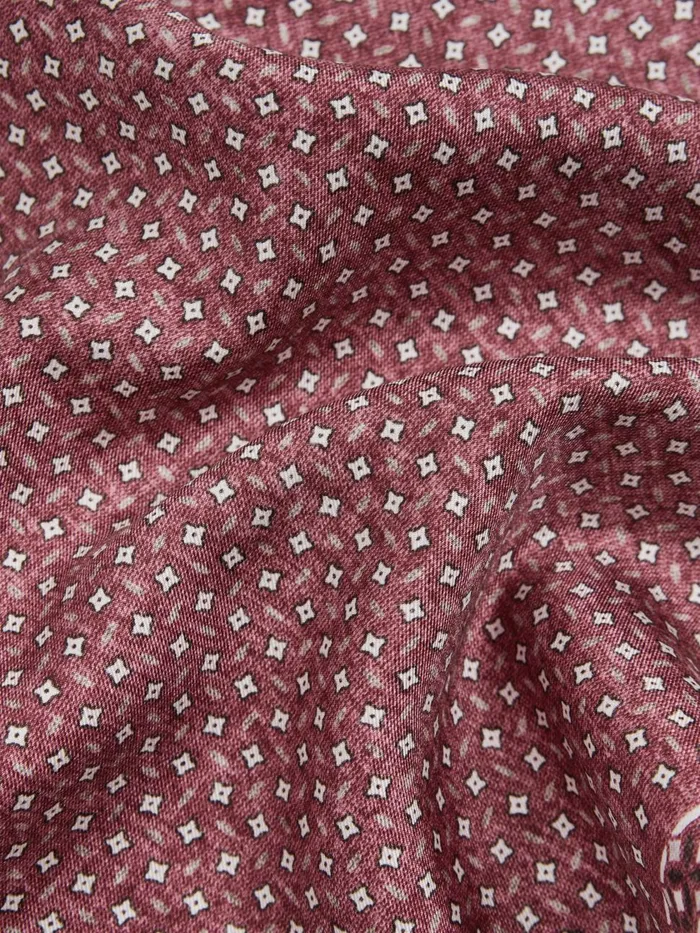 Men Reiss Ties and Pocket Squares Nicolo Silk Floral Print Pocket Square Dusty Rose