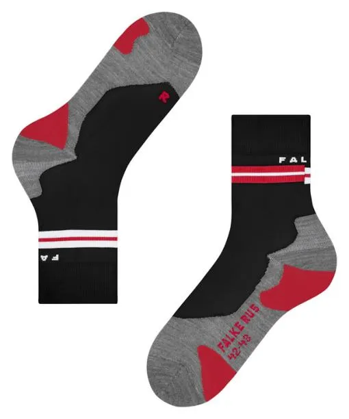 Men RU5 Race Men Running Socks Black FALKE Running Socks