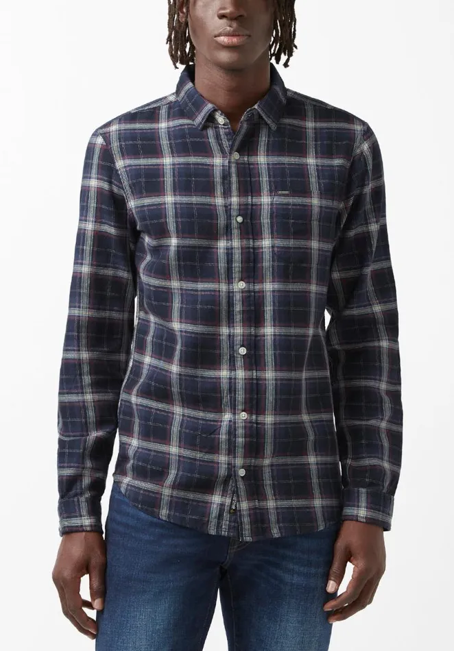 Men Sago Blue LongSleeve Mens Shirt Midnight Blue Buffalo David Bitton Shirts Men Sago Blue LongSleeve Mens Shirt Midnight Blue Buffalo David Bitton Shirts