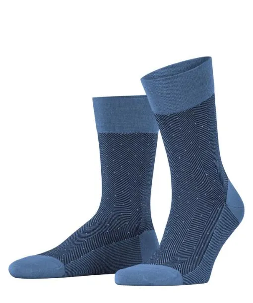 Men Sensitive Herringbone Men Socks Dusty Blue FALKE Socks
