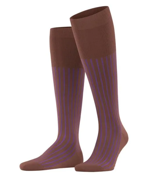 Men Shadow Men Kneehigh Socks Brandy FALKE Knee High Socks