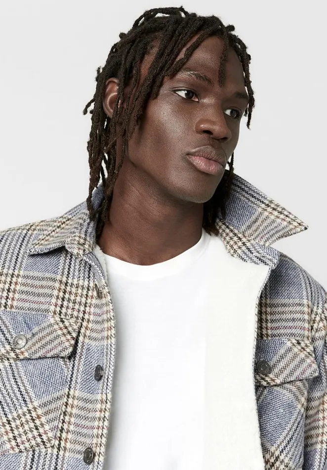 Men SherpaLined Jaswe Shacket Mirage Buffalo David Bitton Jackets