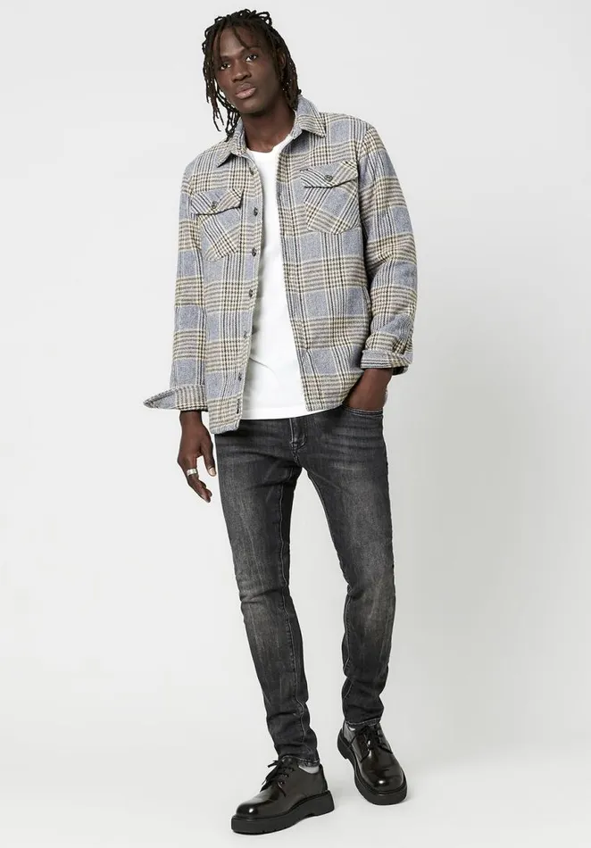 Men SherpaLined Jaswe Shacket Mirage Buffalo David Bitton Jackets