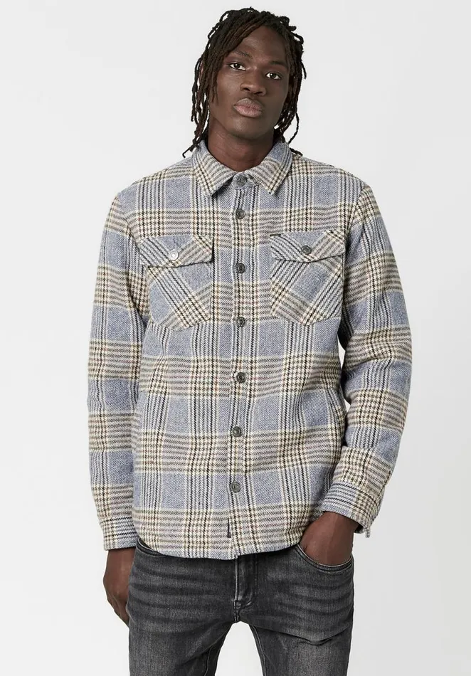 Men SherpaLined Jaswe Shacket Mirage Buffalo David Bitton Jackets