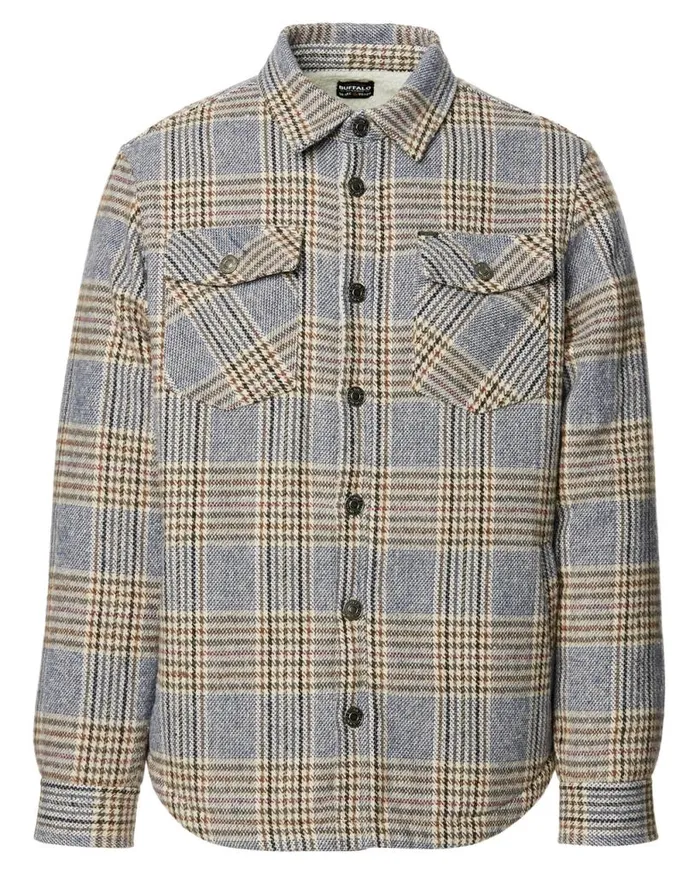 Men SherpaLined Jaswe Shacket Mirage Buffalo David Bitton Jackets