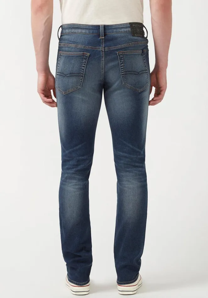 Men Slim Ash Men039s Fleece Jeans Indigo Buffalo David Bitton Slim Ash