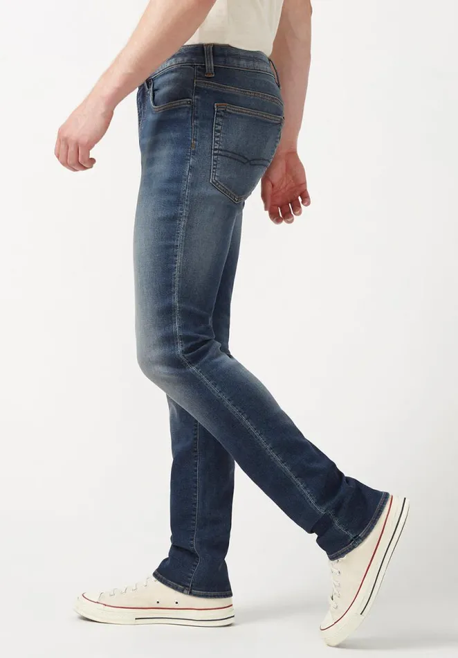 Men Slim Ash Men039s Fleece Jeans Indigo Buffalo David Bitton Slim Ash