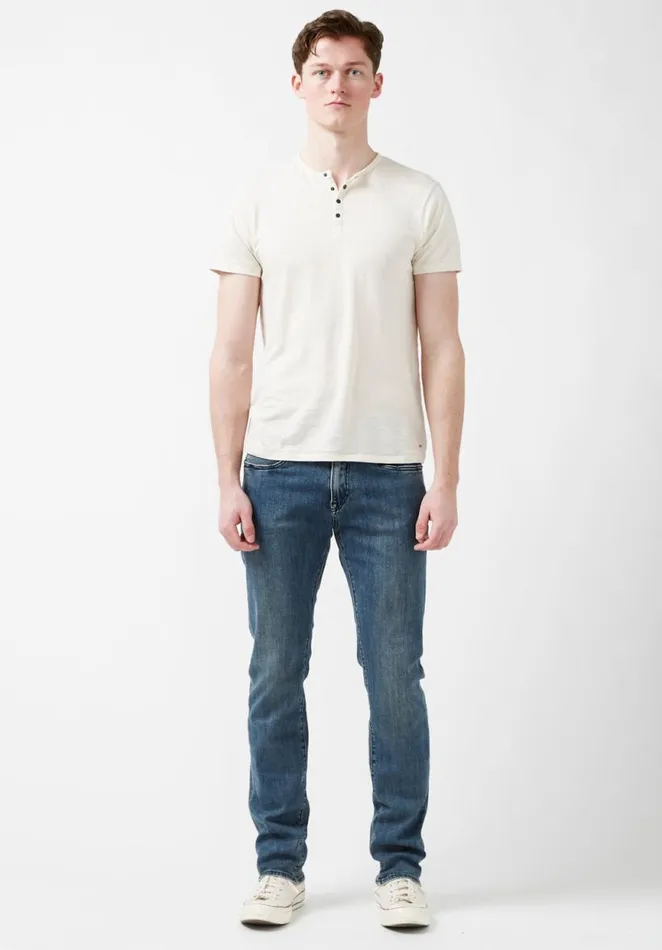 Men Slim Ash Sanded Jeans Indigo Buffalo David Bitton Slim Ash