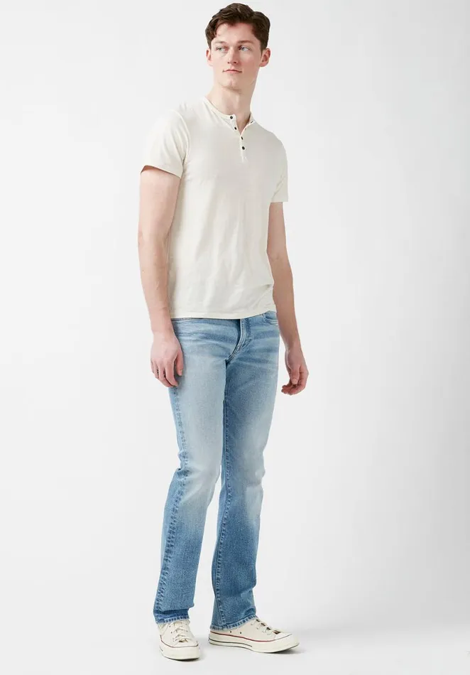 Men Slim Bootcut King Crinkled And Sanded Mens Jeans Indigo Buffalo David Bitton Bootcut King And Relaxed Boot Game