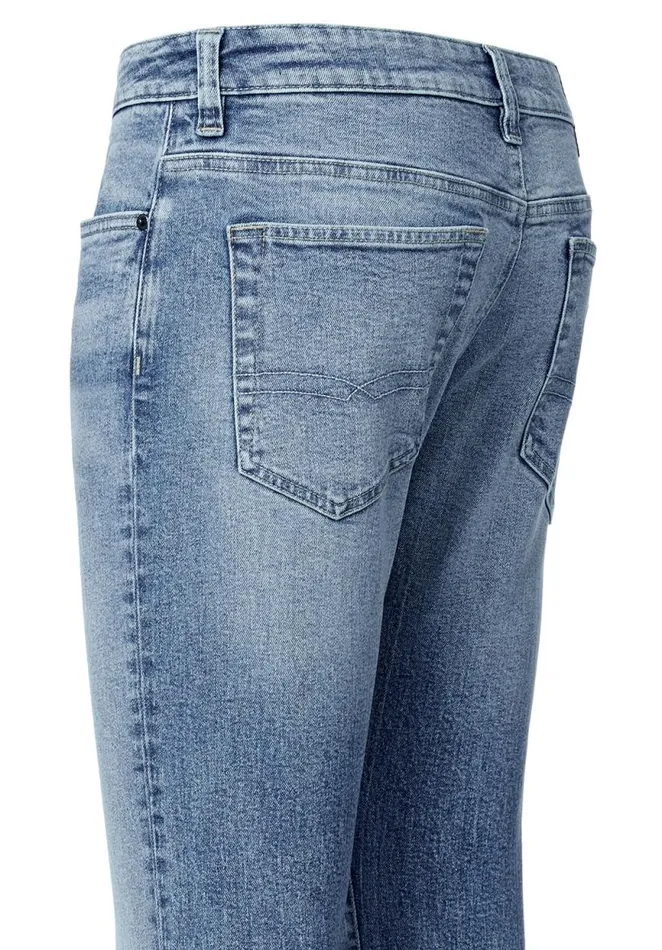 Men Slim Bootcut King Crinkled And Sanded Mens Jeans Indigo Buffalo David Bitton Bootcut King And Relaxed Boot Game