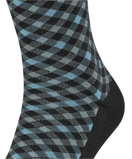 Men Smart Check Men Socks Black FALKE Socks