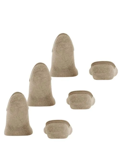 Men Step High Cut 3Pack Men No Show Socks Sand Mel FALKE No Show Socks