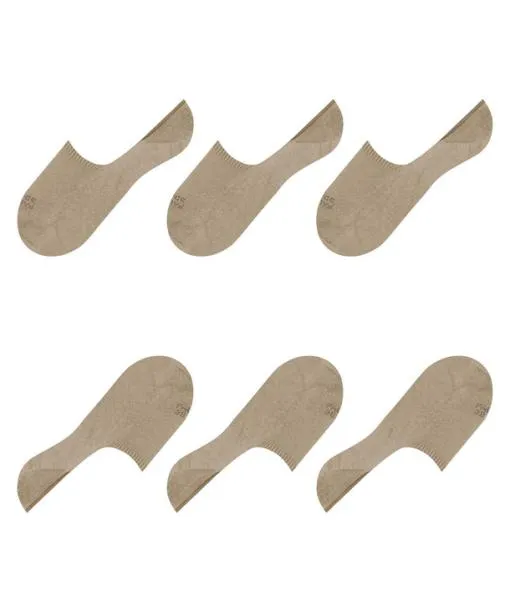 Men Step High Cut 3Pack Men No Show Socks Sand Mel FALKE No Show Socks