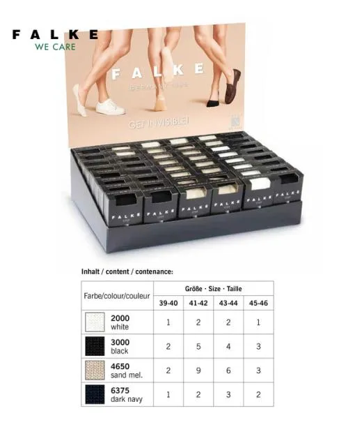 Men Step Medium Cut Box Men No Show Socks Sortiment FALKE No Show Socks