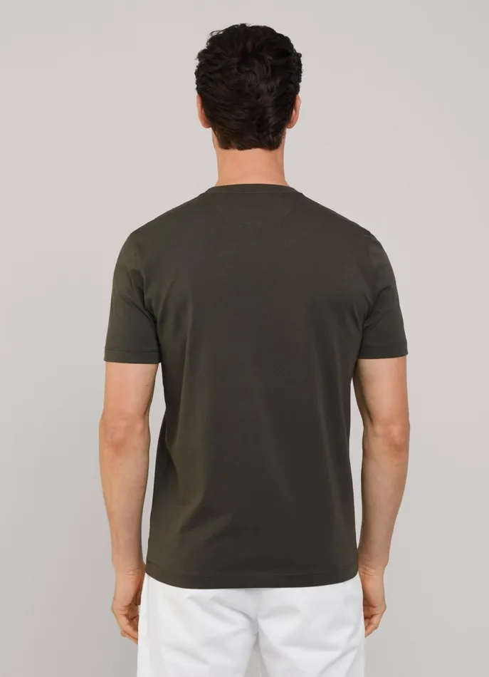 Men TShirts and Sweatshirts Faonnable Regular Fit TShirt Khaki Green