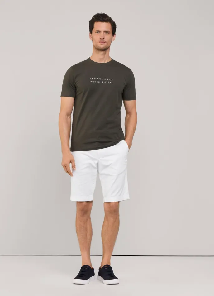 Men TShirts and Sweatshirts Faonnable Regular Fit TShirt Khaki Green