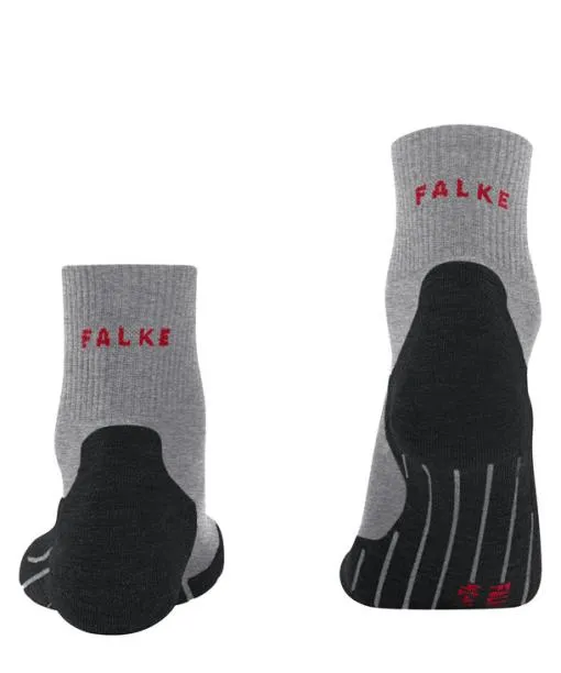 Men TK5 Wander Wool Short Men Trekking Short Sock Light Grey FALKE Hiking Socks