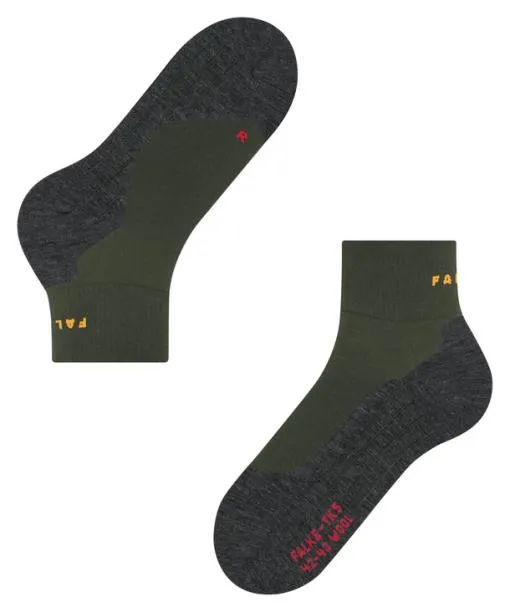Men TK5 Wander Wool Short Men Trekking Short Sock Vertigo FALKE Hiking Socks