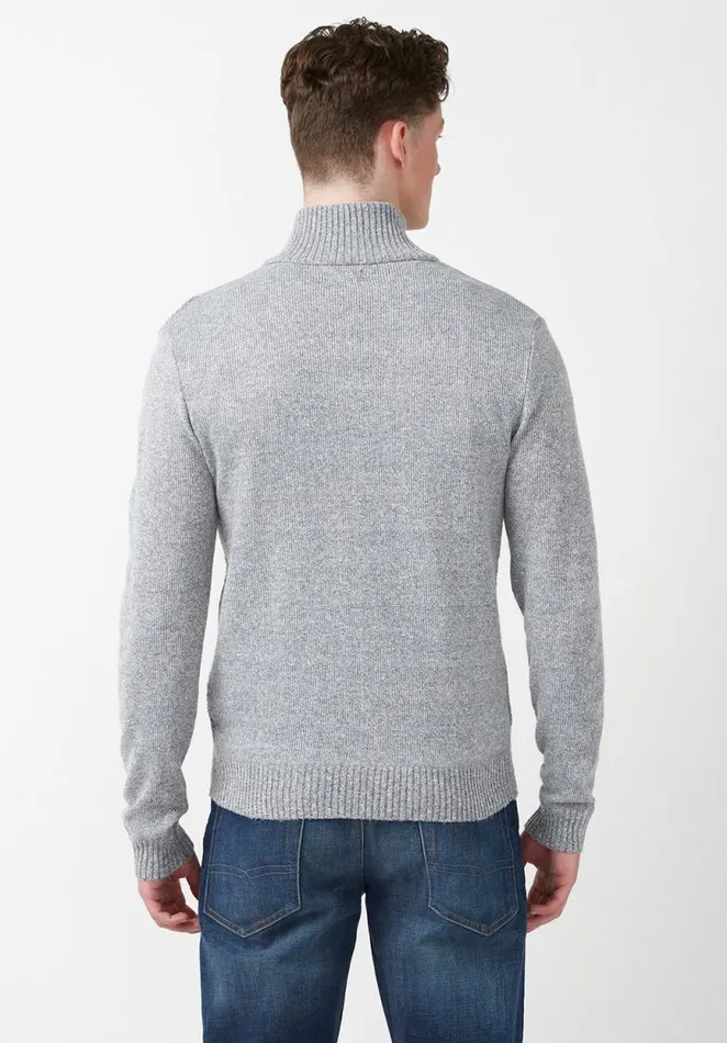 Men Watcher Heather Grey Men039s Sweater Heather Grey Mix Buffalo David Bitton Sweaters