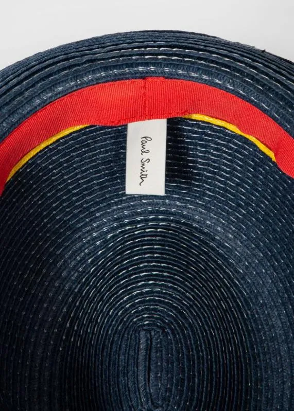 Mens 039Artist Stripe039 Raffia Trilby Hat Paul Smith Hats and Gloves
