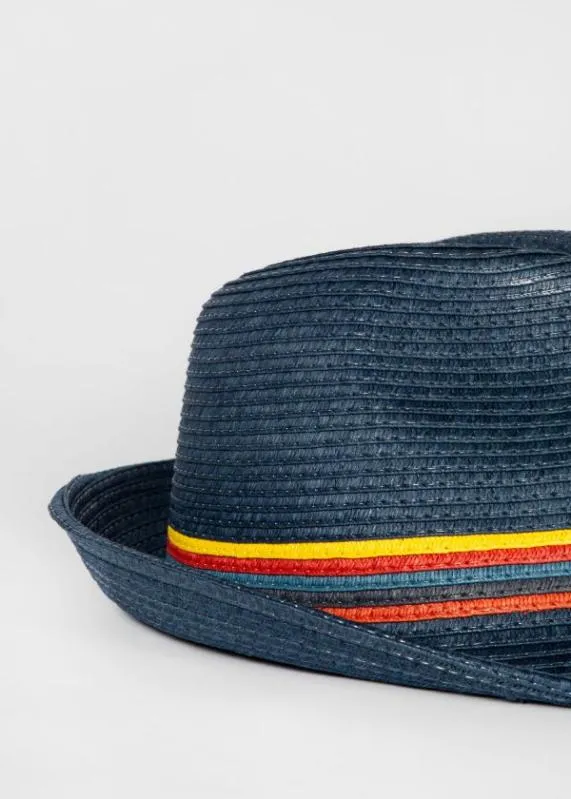 Mens 039Artist Stripe039 Raffia Trilby Hat Paul Smith Hats and Gloves Mens 039Artist Stripe039 Raffia Trilby Hat Paul Smith Hats and Gloves