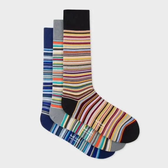 Mens 039Signature Stripe039 Socks Three Pack Paul Smith Socks Mens 039Signature Stripe039 Socks Three Pack Paul Smith Socks