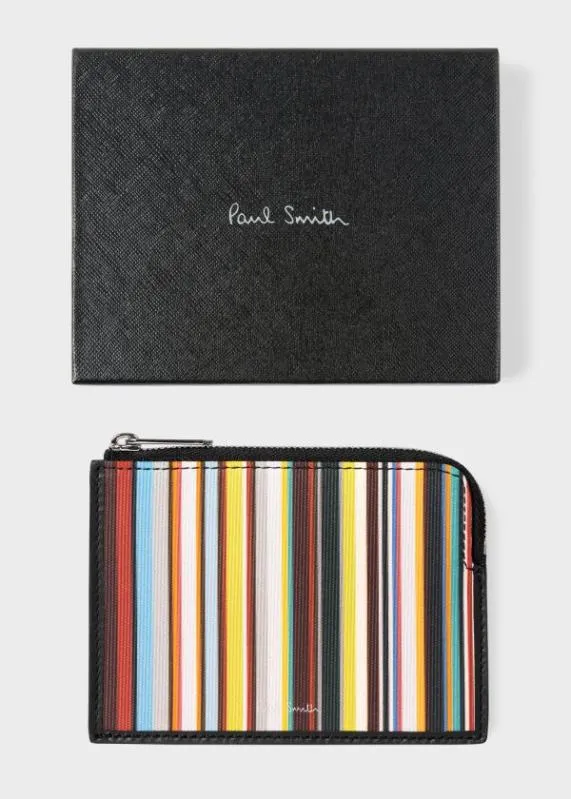 Mens 039Signature Stripe039 ZipAround Wallet Paul Smith Wallets Mens 039Signature Stripe039 ZipAround Wallet Paul Smith Wallets