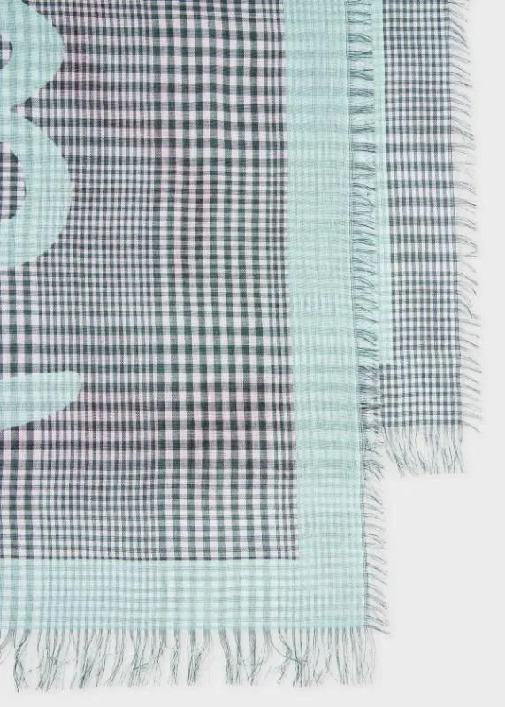 Mens Check Signature Logo Scarf Paul Smith Scarves Mens Check Signature Logo Scarf Paul Smith Scarves