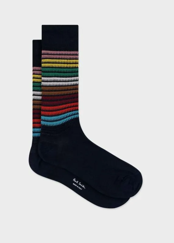 Mens Embroidered Stripe Socks Paul Smith Socks Mens Embroidered Stripe Socks Paul Smith Socks