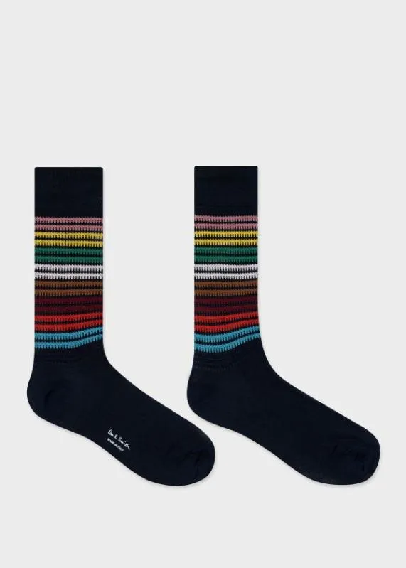Mens Embroidered Stripe Socks Paul Smith Socks Mens Embroidered Stripe Socks Paul Smith Socks