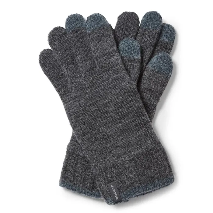 MensEquipment Gloves Craghoppers Gallus Glove Black Pepper