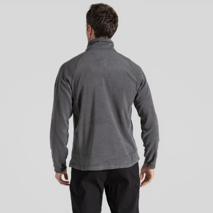 Mens Half Zip Fleece Craghoppers Corey VI Half Zip Fleece Black Pepper Marl Mens Half Zip Fleece Craghoppers Corey VI Half Zip Fleece Black Pepper Marl