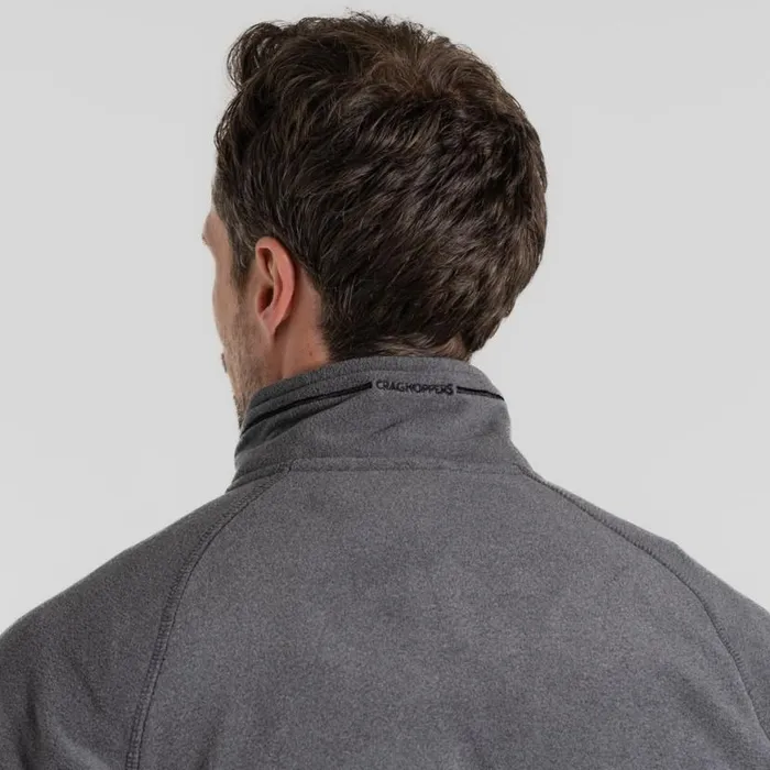 Mens Half Zip Fleece Craghoppers Corey VI Half Zip Fleece Black Pepper Marl Mens Half Zip Fleece Craghoppers Corey VI Half Zip Fleece Black Pepper Marl