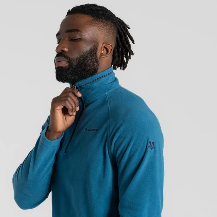 Mens Half Zip Fleece Craghoppers National Trust Corey II Half Zip Fleece Brisk Blue Mens Half Zip Fleece Craghoppers National Trust Corey II Half Zip Fleece Brisk Blue