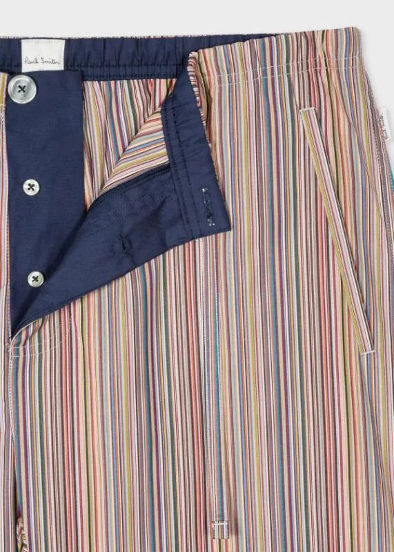MensHome 039Signature Stripe039 Cotton Pyjama Shorts Paul Smith Nightwear MensHome 039Signature Stripe039 Cotton Pyjama Shorts Paul Smith Nightwear