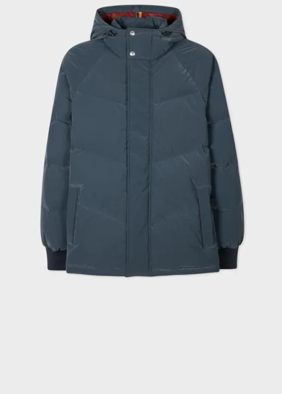 Mens Hooded Down Jacket Paul Smith Coats and Jackets