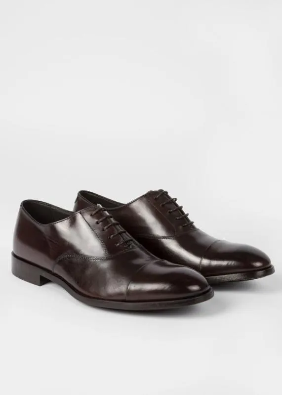 Mens Leather 039Brent039 Oxford Shoes With 039Signature Stripe039 Details Paul Smith Formal Mens Leather 039Brent039 Oxford Shoes With 039Signature Stripe039 Details Paul Smith Formal