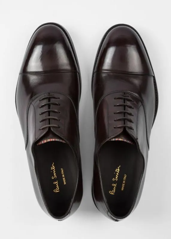 Mens Leather 039Brent039 Oxford Shoes With 039Signature Stripe039 Details Paul Smith Formal Mens Leather 039Brent039 Oxford Shoes With 039Signature Stripe039 Details Paul Smith Formal