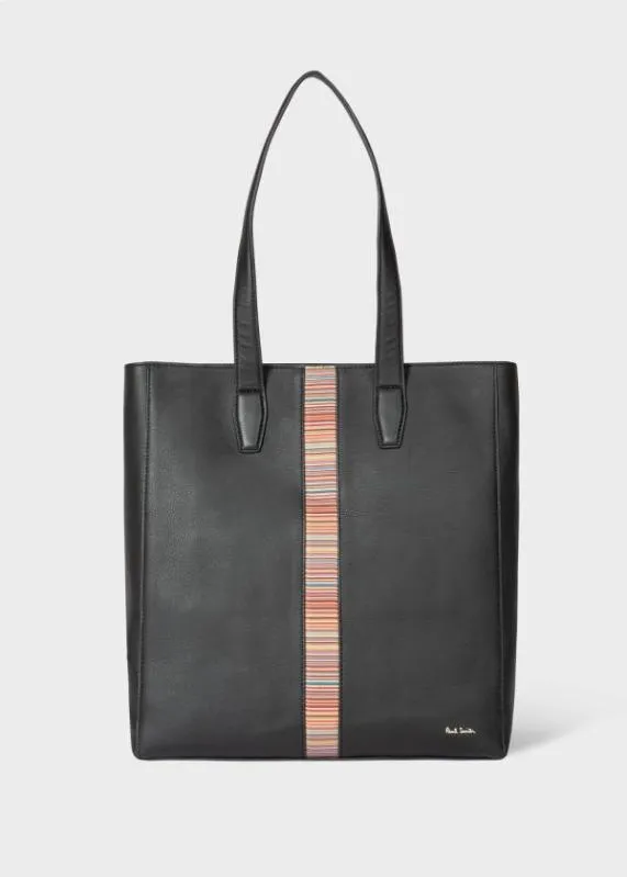 Mens Leather 039Signature Stripe039 Tote Bag Paul Smith Bags Mens Leather 039Signature Stripe039 Tote Bag Paul Smith Bags