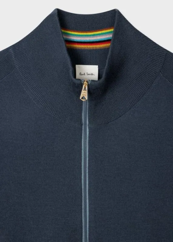 Mens Merino Wool Full Zip Cardigan Paul Smith Sweaters Mens Merino Wool Full Zip Cardigan Paul Smith Sweaters