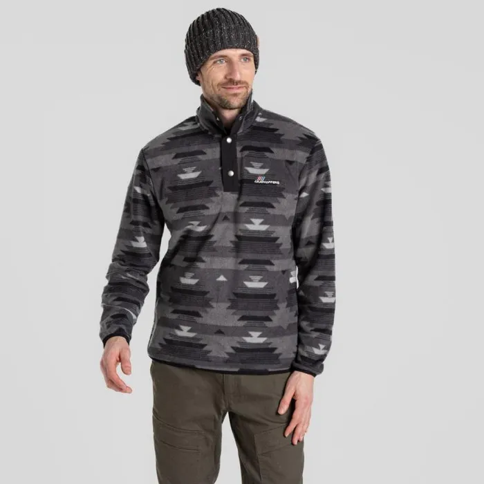 Mens Sweatshirts Craghoppers Dewlish Insulating Overhead Dark Iron Print