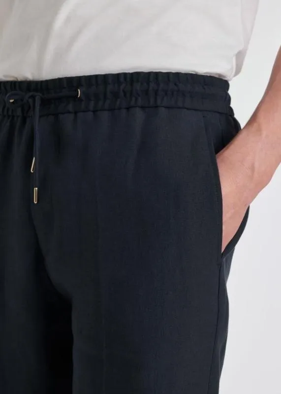 Mens TailoredFit Linen SuitTailoredFit Linen PatchPocket Unconstructed BlazerSlimFit Linen DrawstringWaist Pants Paul Smith Suits