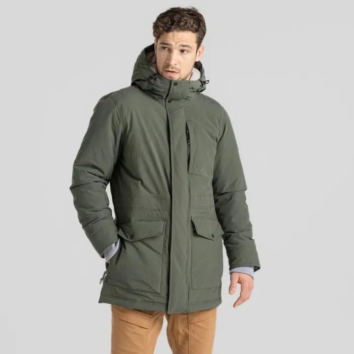 Mens Waterproof Jackets Craghoppers Fens Waterproof Jacket Dark Fern