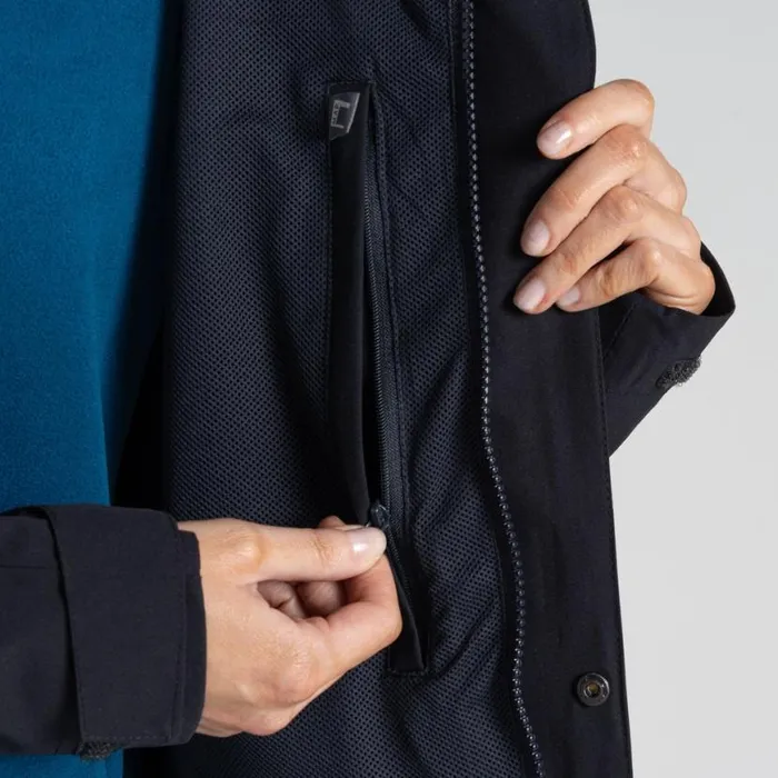 MensWomens Waterproof Jackets Craghoppers Expert Kiwi Pro Stretch Long Jacket Dark Navy MensWomens Waterproof Jackets Craghoppers Expert Kiwi Pro Stretch Long Jacket Dark Navy