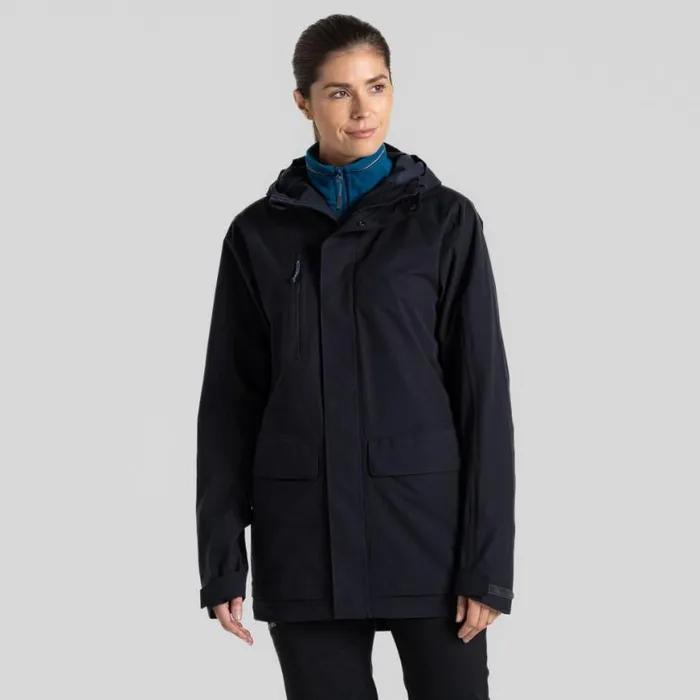 MensWomens Waterproof Jackets Craghoppers Expert Kiwi Pro Stretch Long Jacket Dark Navy MensWomens Waterproof Jackets Craghoppers Expert Kiwi Pro Stretch Long Jacket Dark Navy