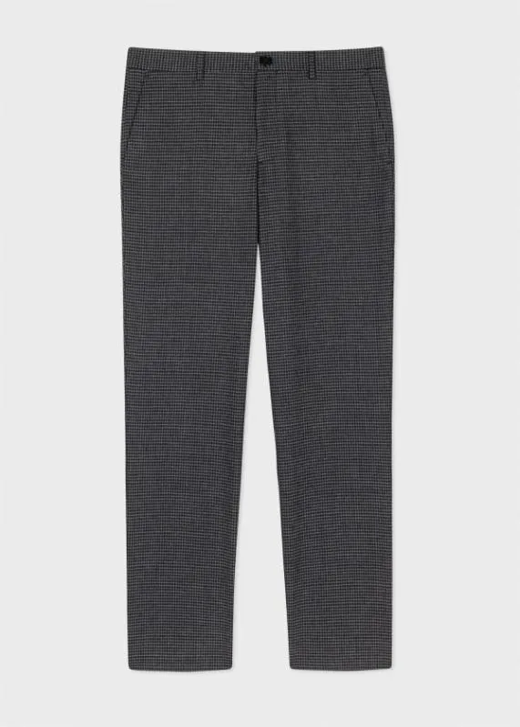 Mens WoolBlend Check Chinos Paul Smith Pants